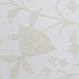 Hand Embroidered Danzdar White Crewel Fabric-2